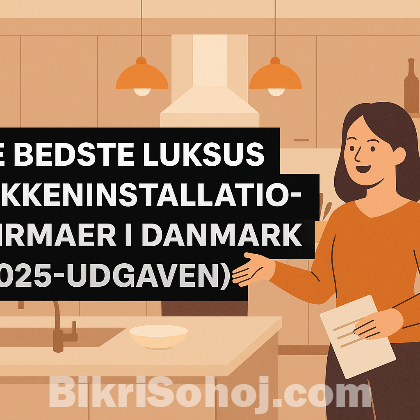 Luksus køkken installationsservice i Danmark bikrisohoj